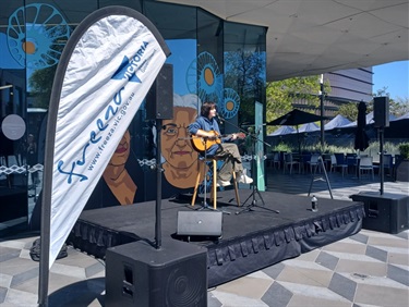 Performing at Ringwood Town Square