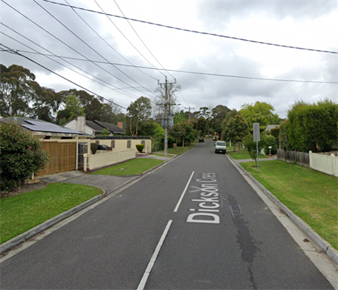 Dickson Crescent in Ringwood North 