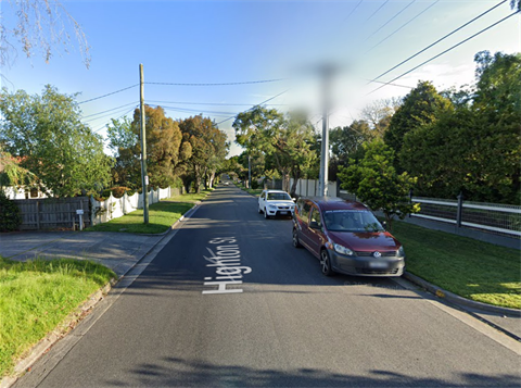 Highton St, Ringwood East street view looking down the road