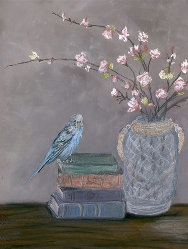 Blossoming Budgie